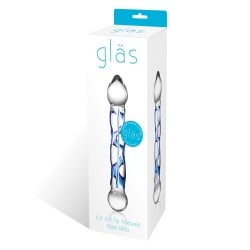 Glas 6.5" Tip Textured Glass Dildo