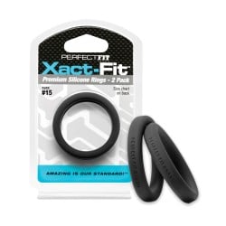 Perfect Fit Xact Fit No.15 - Black Pack of 2