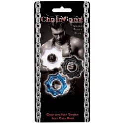 Chain Gang Cock Rings - Asst. Pack of 3