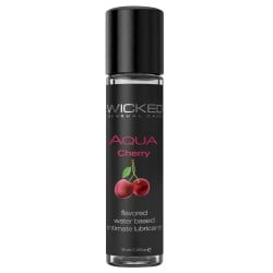 Wicked Sensual Care Aqua Waterbased Lubricant - 1 oz Cherry