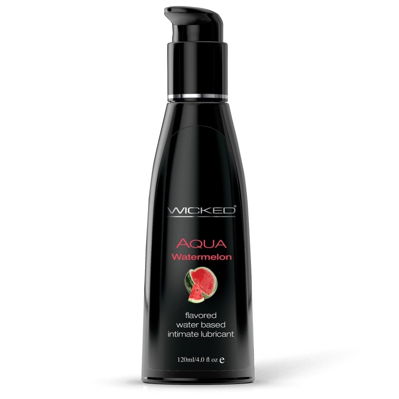 Wicked Sensual Care Aqua Waterbased Ludricant - 4 oz Watermelon Wicked Sensual Care Aqua Waterbased Ludricant - 4 oz Watermelon