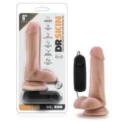 Blush Dr. Skin Dr. Rob 6" Cock w/Suction Cup - Vanilla