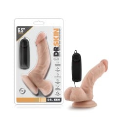 Blush Dr. Skin Dr. Ken 6.5" Cock w/Suction Cup - Vanilla