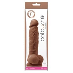 Colours Pleasures 5" Dildo - Brown