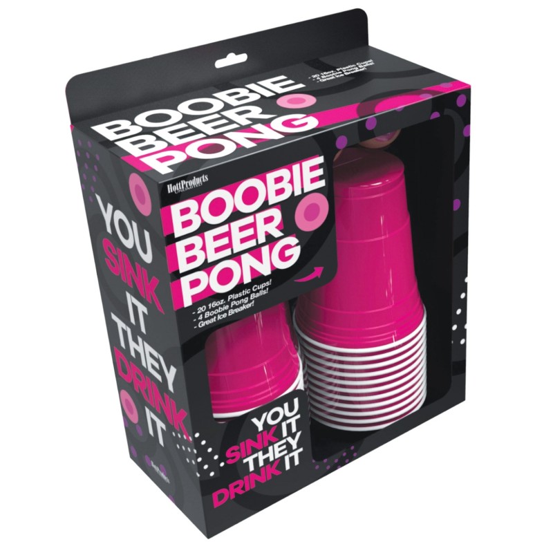 Boobie Beer Pong w/Cups & Boobie Balls