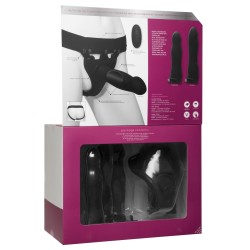 Body Extensions Be Naughty Vibrating 4 Piece Strap On Set