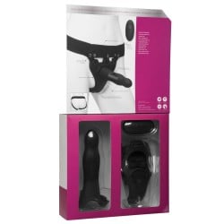 Body Extensions Be Aroused Vibrating 2 Piece Strap On Set