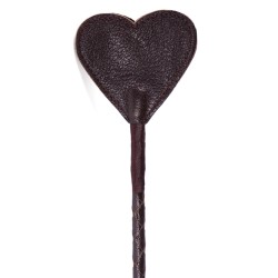 Spartacus Heart Crop - Brown Leather