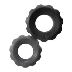 Hunky Junk Cog Ring 2 Size Double Pack - Tar & Stone Pack of 2