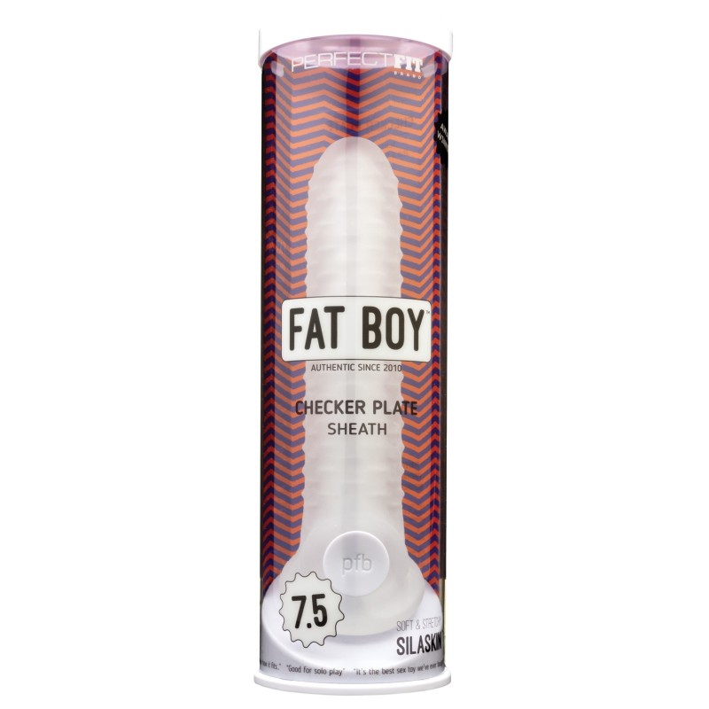 Perfect Fit Fat Boy 7.5" Textured Sheath - Clear Perfect Fit Fat Boy 7.5" Textured Sheath - Clear