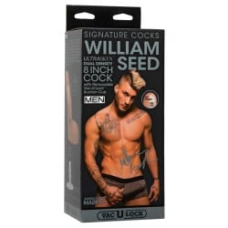 Signature Cocks ULTRASKYN 8" Cock w/Removeable Vac-U-Lock Suction Cup - William Seed