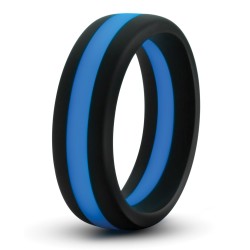 Blush Performance Silicone Go Pro Cock Ring - Black/Blue