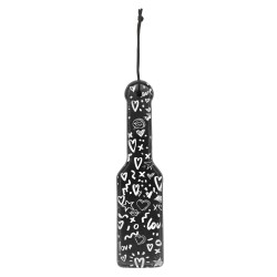 Shots Ouch Love Street Art Fashion Printed Paddle - Black