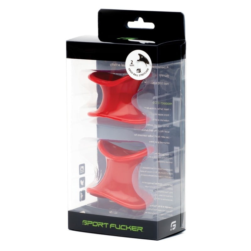 Sport Fucker Ergonomic Ball Stretcher Kit - Red Sport Fucker Ergonomic Ball Stretcher Kit - Red