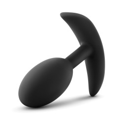 Blush Luxe Wearable Vibra Slim Plug Medium - Black