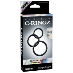 Fantasy C-Ringz Silicone 3-Ring Stamina Set