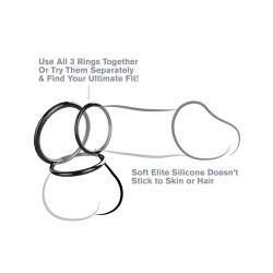 Fantasy C-Ringz Silicone 3-Ring Stamina Set