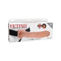 Fetish Fantasy Series 11" Hollow Strap On - Flesh