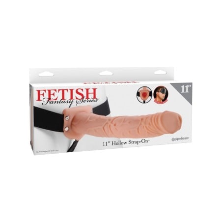 Fetish Fantasy Series 11" Hollow Strap On - Flesh