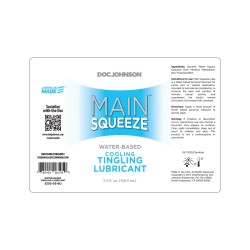 Main Squeeze Cooling/Tingling Water-Based Lubricant - 3.4 oz