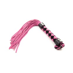 Plesur 15" Leather Flogger - Pink