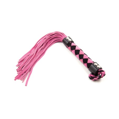 Plesur 15" Leather Flogger - Pink