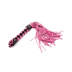 Plesur 15" Leather Flogger - Pink