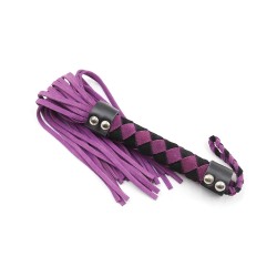Plesur 15" Leather Flogger - Purple