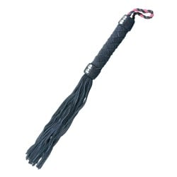 Plesur 15" Leather Flogger - Black
