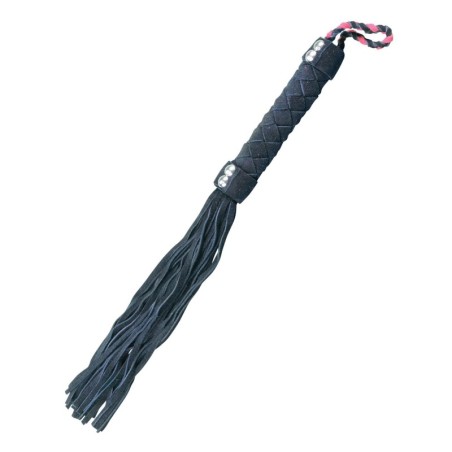 Plesur 15" Leather Flogger - Black