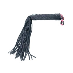 Plesur 15" Leather Flogger - Black