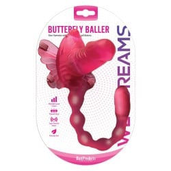 Wet Dreams Buttefly Baller Sex Harness w/Dildo - Pink