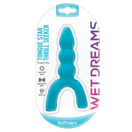 Wet Dreams Tongue Star Thrill Seeker Vibe - Blue