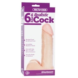Vac-U-Lock 6" Realistic - White