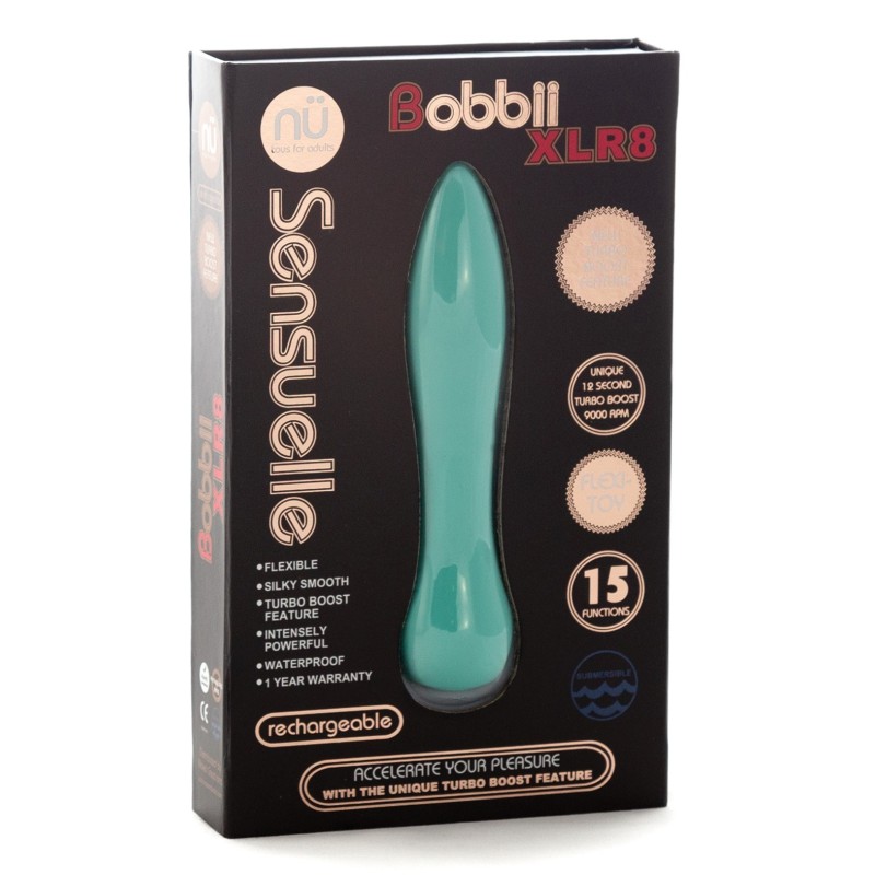 Sensuelle Bobbii Flexible Vibe XLR8 Turbo Boost - Electric Blue Sensuelle Bobbii Flexible Vibe XLR8 Turbo Boost - Electric Blue