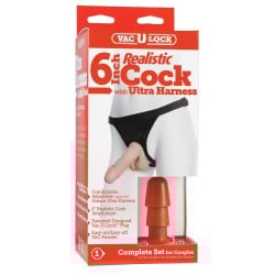 Ultra Harness 2 Set 2 w/6" Realistic Dong & Powder