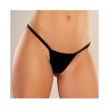 Adore Between the Cheats Velvet Panty Black O/S