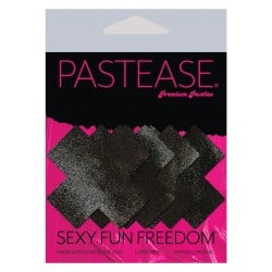 Pastease Petites Liquid Cross - Black O/S Pack of 2 Pair