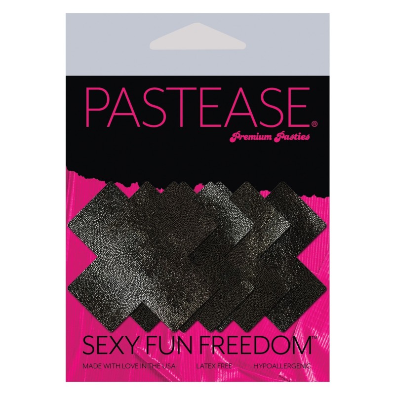 Pastease Petites Liquid Cross - Black O/S Pack of 2 Pair Pastease Petites Liquid Cross - Black O/S Pack of 2 Pair