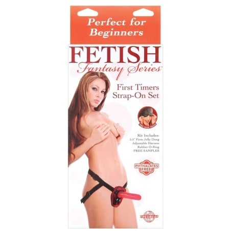 Fetish Fantasy Series First Timers Strap-On Set - Red