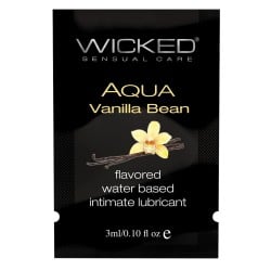 Wicked Sensual Care Waterbased Lubricant - .1 oz Vanilla Bean