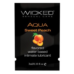 Wicked Sensual Care Waterbased Lubricant - .1 oz Sweet Peach