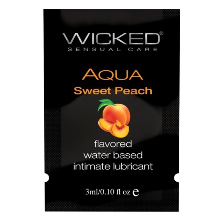 Wicked Sensual Care Waterbased Lubricant - .1 oz Sweet Peach