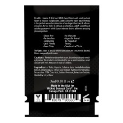 Wicked Sensual Care Waterbased Lubricant - .1 oz Sweet Peach