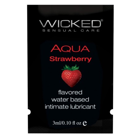 Wicked Sensual Care Waterbased Lubricant - .1 oz Strawberry