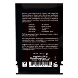 Wicked Sensual Care Waterbased Lubricant - .1 oz Strawberry
