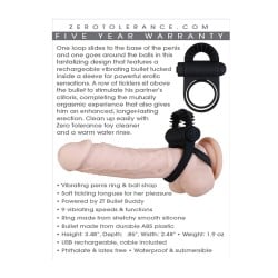 Zero Tolerance Bell Ringer Cock Ring - Black