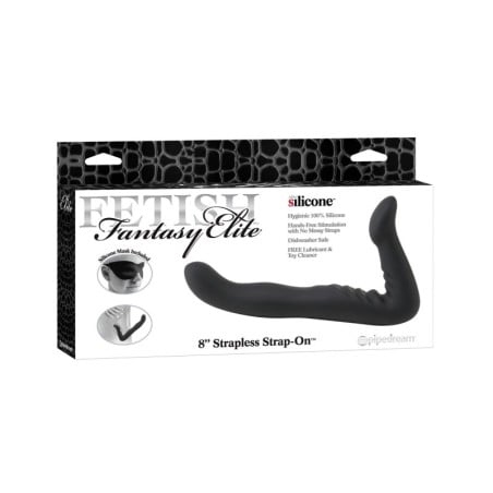 Fetish Fantasy Elite 8" Strapless Strap On w/Mask - Black