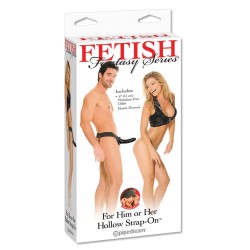 Fetish Fantasy Series for Him or Her Hollow Strap-On - Black