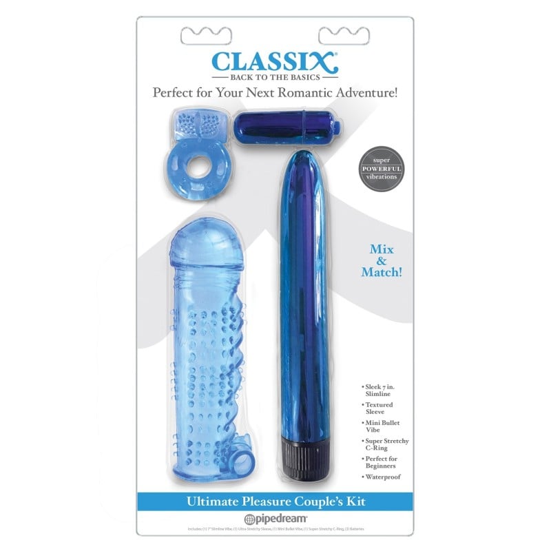 Classix Ultimate Pleasure Couples Kit - Blue Classix Ultimate Pleasure Couples Kit - Blue